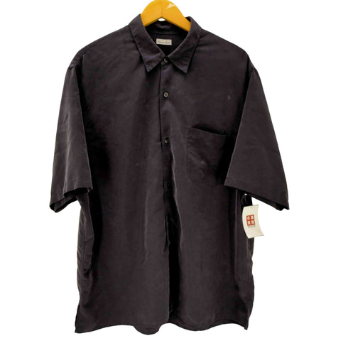 スティーブンアラン Steven Alan 25SS ドレープ レギュラーカラー ショートスリーブ シャツ STANDARD LOOSE BOX メンズ import:XL