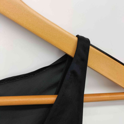 ニナリッチ NINA RICCI サテン ドレープ ノースリーブ ワンピース レディース FR:36