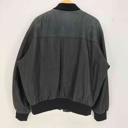 エルメネジルドゼニア Ermenegildo Zegna 裏地ストライプ ツートン レザーブルゾン メンズ 52