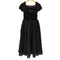 etoll. VELOUR ROSETTE FLARE DRESS ベロア ロゼット フレア ドレス レディース JPN:M