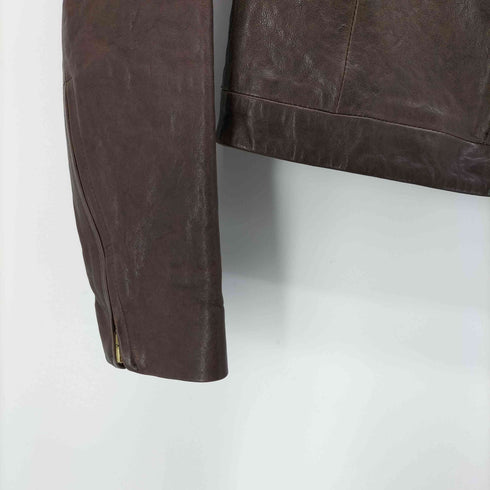 OBJETSTANDARD 日本製 シープレザー シングル ライダース ジャケット レディース JPN:38