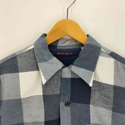 ブルーブルー BLUE BLUE ブロックチェックオープンカラーシャツ メンズ JPN:2
