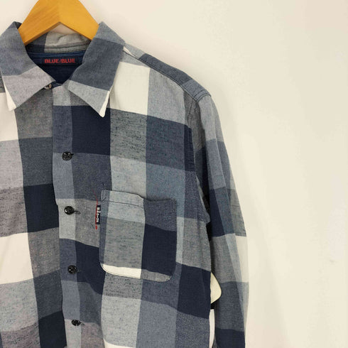ブルーブルー BLUE BLUE ブロックチェックオープンカラーシャツ メンズ JPN:2