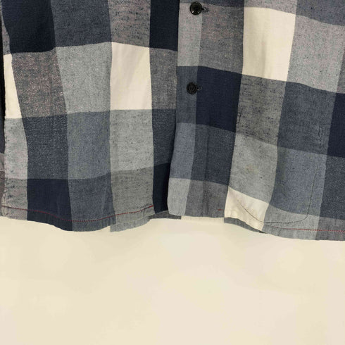 ブルーブルー BLUE BLUE ブロックチェックオープンカラーシャツ メンズ JPN:2