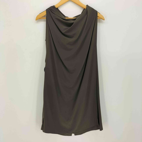 リックオウエンス RICK OWENS ドレープネック ノースリーブ ワンピース レディース EUR:40