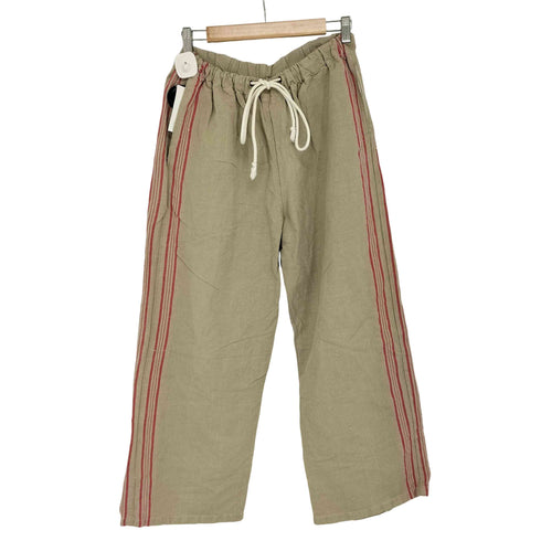 マングルクロスリネンパンツ 30s アンティークリネン メンズ