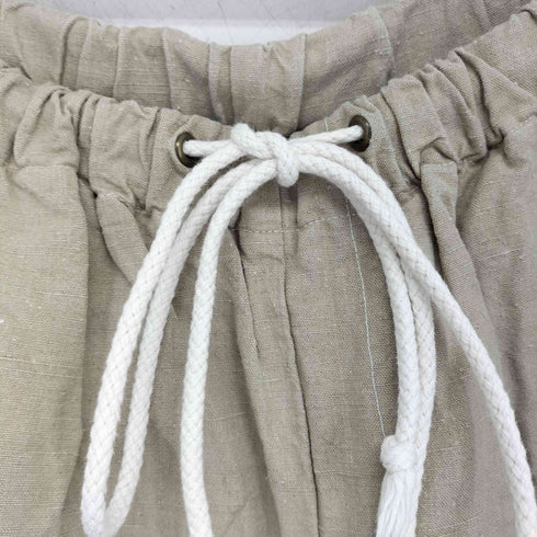 マングルクロスリネンパンツ 30s アンティークリネン メンズ