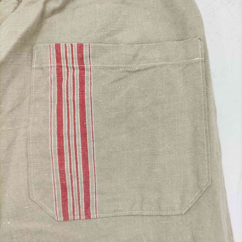 マングルクロスリネンパンツ 30s アンティークリネン メンズ