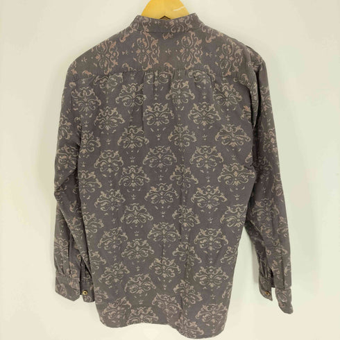 オクラ OKURA 総柄バンドカラーシャツ メンズ JPN:2