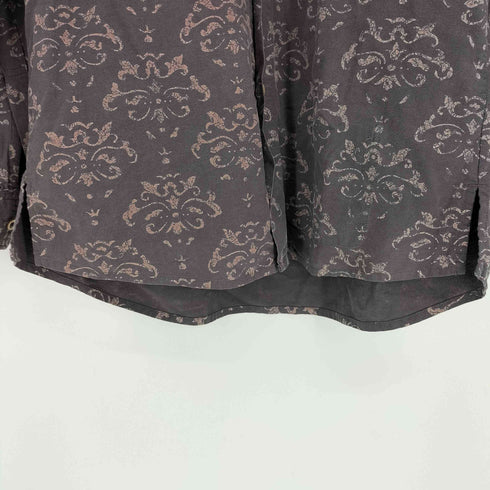 オクラ OKURA 総柄バンドカラーシャツ メンズ JPN:2