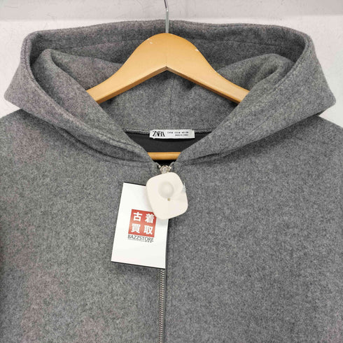 ザラ ZARA ソフト スクーバファブリックエフェクト ボンバージャケット レディース import:M