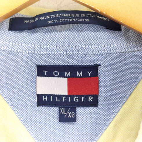 トミーヒルフィガー TOMMY HILFIGER ワンポイント刺繍 L/S ボタンダウンシャツ メンズ import:XL