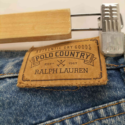 ポロカントリーラルフローレン POLO COUNTRY RALPH LAUREN 90S ボタンフライストレートデニムパンツ メンズ