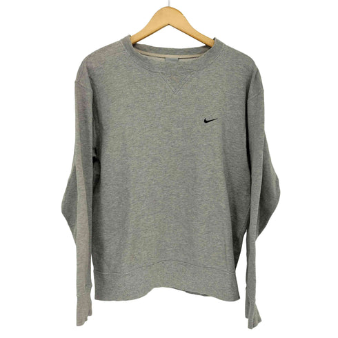 ナイキ NIKE 00s ワンポイント刺繍 クルーネックスウェット メンズ import:M
