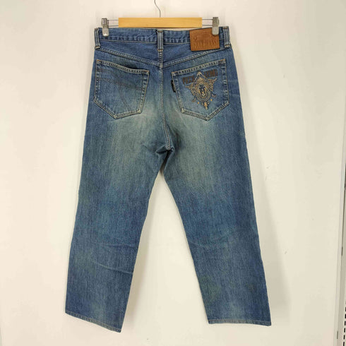 FICE JEANS 刺繍デザインワイドデニムパンツ メンズ JPN:L