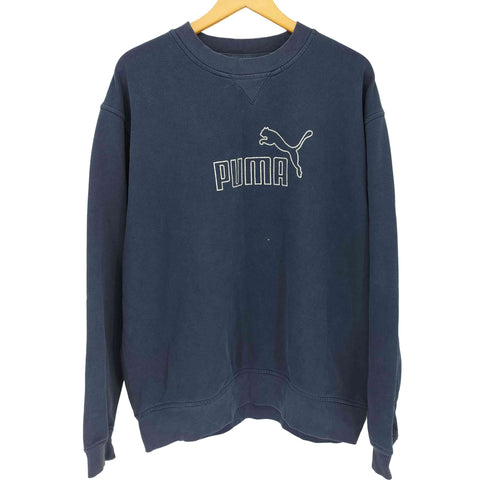 プーマ PUMA ロゴ刺繍 クルーネック L/S スウェット メンズ import:L