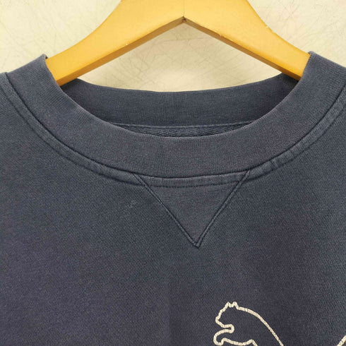 プーマ PUMA ロゴ刺繍 クルーネック L/S スウェット メンズ import:L