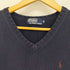ポロバイラルフローレン Polo by RALPH LAUREN 90s ポニー刺繍 Vネック コットンニットベスト メンズ import:S