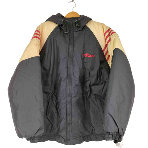アディダスオリジナルス adidas Originals 90s 万国旗タグ フーデッド中綿ナイロンジャケット メンズ import:L