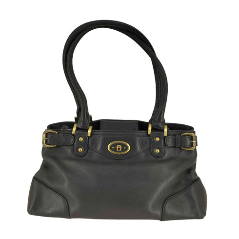 アイグナー AIGNER レザーハンドバック レディース