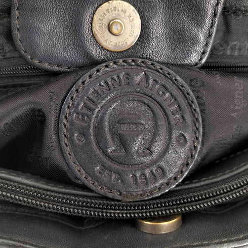 アイグナー AIGNER レザーハンドバック レディース