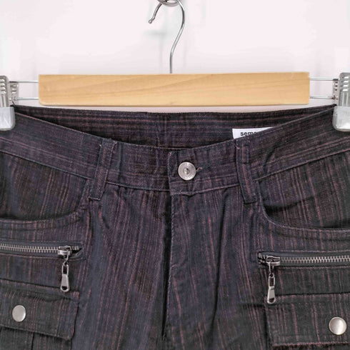 セマンティックデザイン semanticdesign ジップポケットスリムカーゴパンツ Y2K メンズ JPN:S