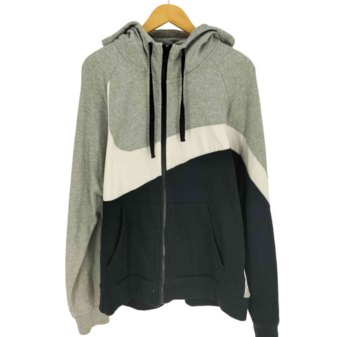 ナイキ NIKE ビッグ スウッシュ プリント ジップアップ パーカー デカロゴ メンズ import:XL