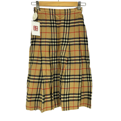 バーバリーズ BURBERRYS ノバチェックウールプリーツスカート レディース