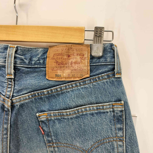 リーバイス Levis 90S ボタン裏552刻印 カットオフボタンフライデニムショーツ メンズ W31L36