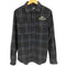 レフラー Leflah ロゴ刺繍 タータンチェック フラップポケット ウールミックス フランネルシャツ メンズ JPN:XL