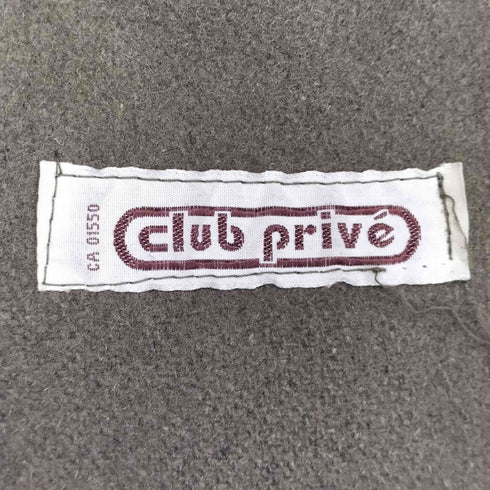 club prive ドレープ ウールロングコート レディース