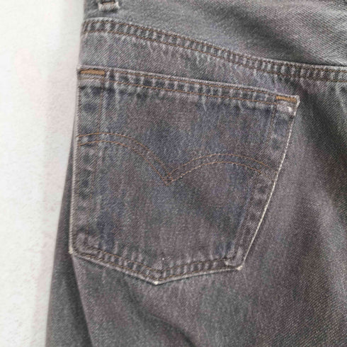 リーバイス Levis 90s USA製 501 ボタン裏653 ボタンフライ 先染めブラックデニム メンズ W30 L32