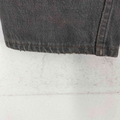 リーバイス Levis 90s USA製 501 ボタン裏653 ボタンフライ 先染めブラックデニム メンズ W30 L32
