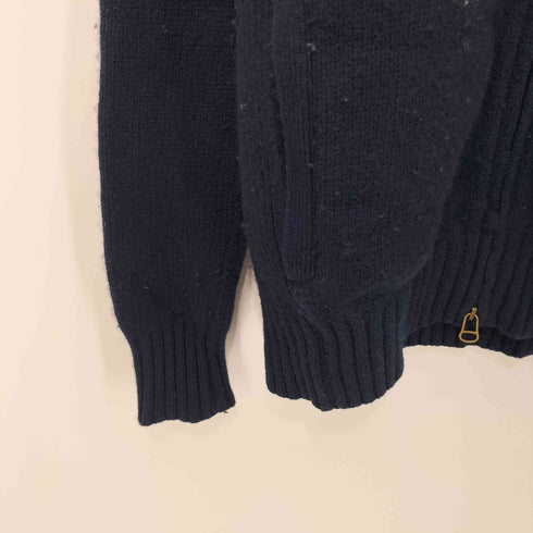 ポロラルフローレン POLO RALPH LAUREN ビッグポニー刺繍 ウール ドライバーズニット ダブルジップ メンズ import:XS