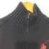 ポロラルフローレン POLO RALPH LAUREN ビッグポニー刺繍 ウール ドライバーズニット ダブルジップ メンズ import:XS