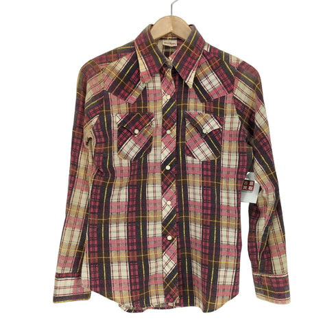 GLAD RAGS 70S スナップボタンウエスタンシャツ レディース 15/16