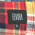 エルヴィラ ELVIRA マドラスチェック パッチワーク クロップド ネルシャツ メンズ JPN:XL