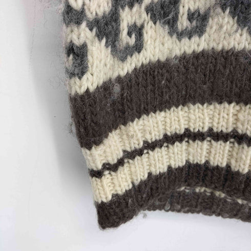 イーグルモチーフ プルオーバー カウチンニット メンズ import:L