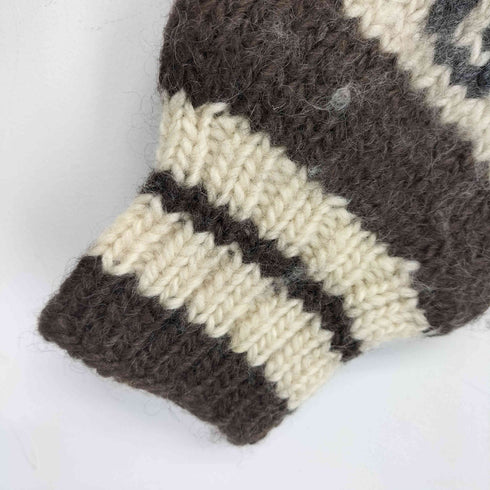 イーグルモチーフ プルオーバー カウチンニット メンズ import:L