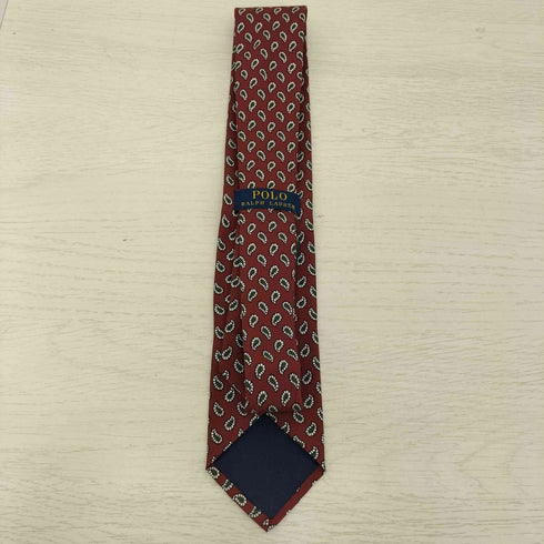 ポロラルフローレン POLO RALPH LAUREN イタリア製 ハンドメイド ペイズリー柄 シルク ネクタイ メンズ
