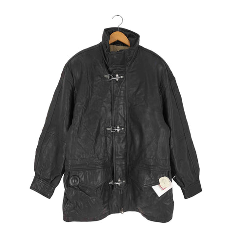 marc new york ダブルジップ ファイヤーマン レザー ジャケット メンズ import:M