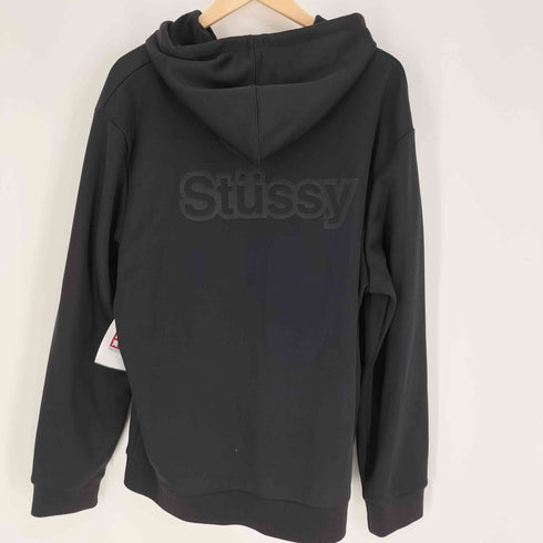 ステューシー Stussy ロゴ エンボス ジップアップ パーカー 裏地フリース メンズ import:XL
