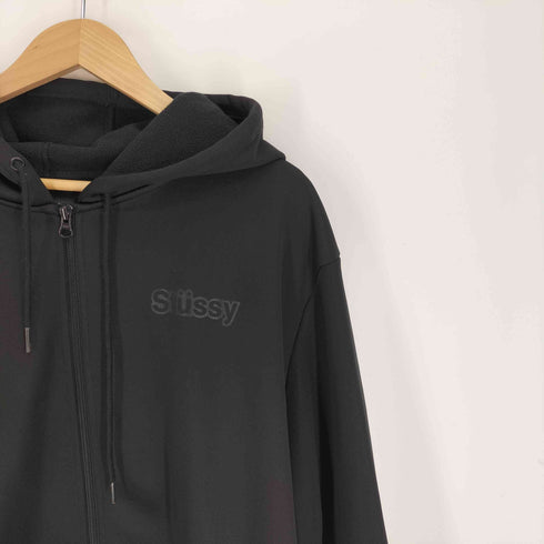 ステューシー Stussy ロゴ エンボス ジップアップ パーカー 裏地フリース メンズ import:XL