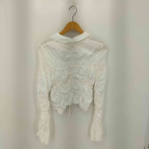 スライ SLY SHIRRING SKIPPER RIBBON シャツ レディース FREE