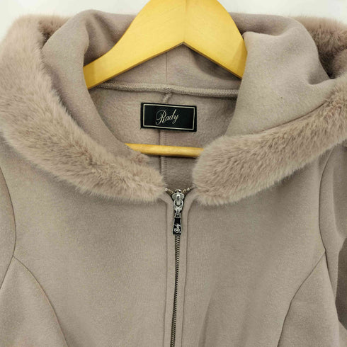 レディ Rady ファーフードマキシワンピース レディース import:M