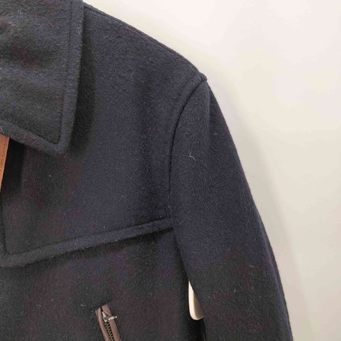 ビームスライツ BEAMS Lights イタリアMTT製 ウールブレンド ピーコート メンズ 44