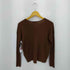 デミルクスビームス Demi-Luxe BEAMS フロントフラッフィ Vネックニット レディース
