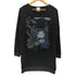 スカラー ScoLar グラフィック プリント クルーネック L/S Tシャツ ワンピース レディース