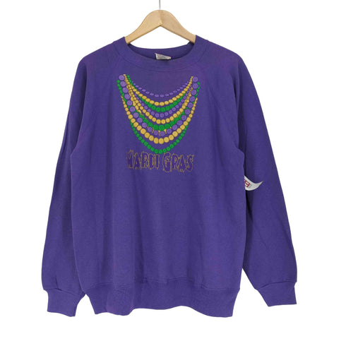 ヘインズ Hanes MARDI GRAS ラグランスウェット メンズ L