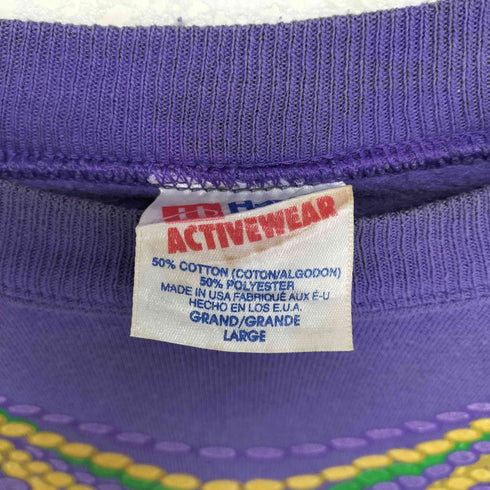 ヘインズ Hanes MARDI GRAS ラグランスウェット メンズ L